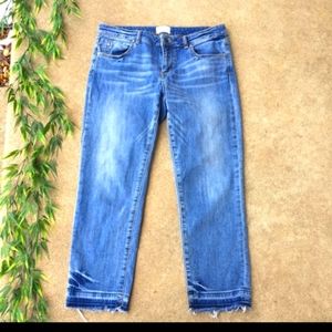 Caslon Frayed Raw Hem Cropped Jeans